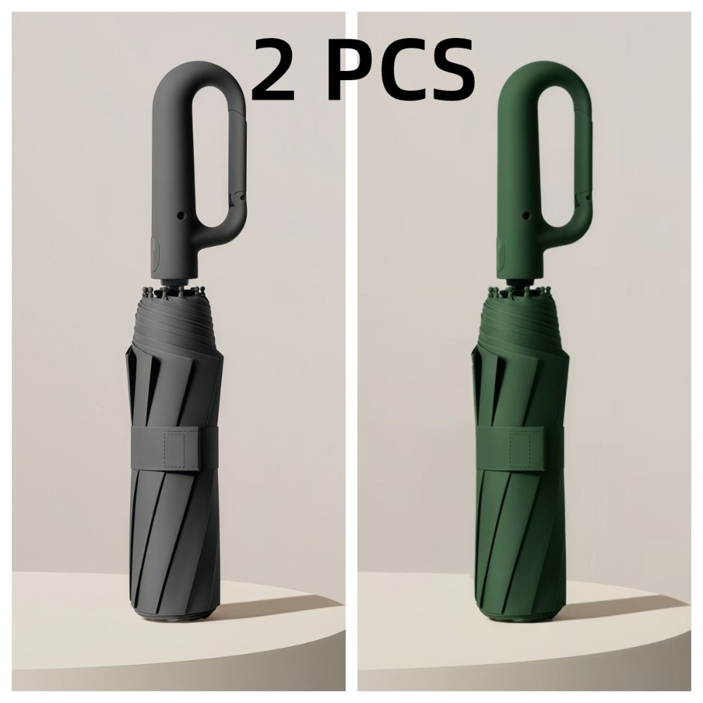 1 y 2 Especificaciones Opcionales, Paraguas Plegable con Hebilla Totalmente Automática, y Protección Solar, Adecuado Tanto para Hombres Como para Mujeres, Paraguas de Viaje, Con un Diámetro de 106cm/41.2 pulgadas Cuando Está Abierto, Robusto y Duradero, P