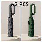 1 y 2 Especificaciones Opcionales, Paraguas Plegable con Hebilla Totalmente Automática, y Protección Solar, Adecuado Tanto para Hombres Como para Mujeres, Paraguas de Viaje, Con un Diámetro de 106cm/41.2 pulgadas Cuando Está Abierto, Robusto y Duradero, P