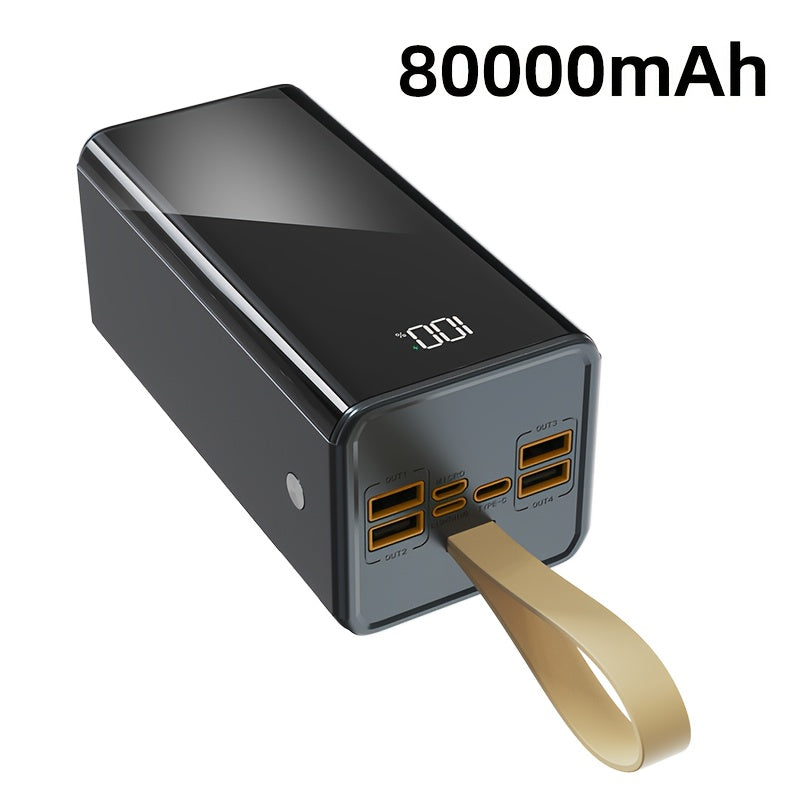 Power bank para carga durante viajes y uso diario | 80000mAh y 30W