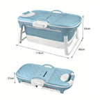 Bañera plegable portátil para adultos plegable portátil | Baño, balcón y espacios reducidos
