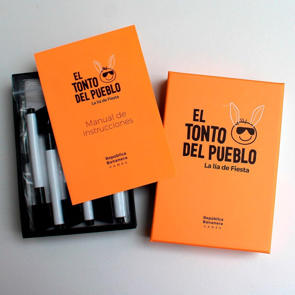 El Tonto del Pueblo Sale de Fiesta – Preguntas Calientes - Juego de Mesa de Fiesta | Cartas, Pizarras y Risas con Amigos
