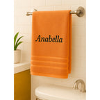 Toalla de baño personalizada con nombre, hermosamente bordado, toalla personalizada con nombre, toalla de baño