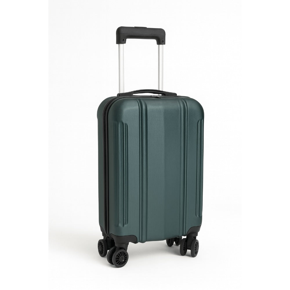Maleta Avión Equipaje de Mano Viaje Cabina Trolley ABS Rígida 4 Ruedas Maleta de cabina rigida con asa telescopica 55x35x20CM