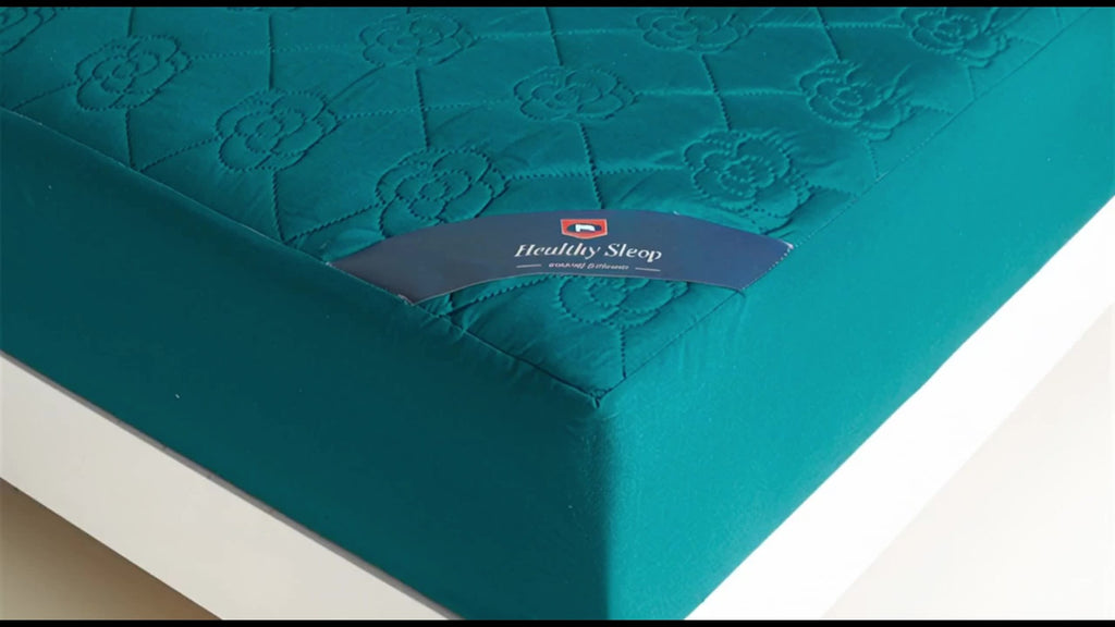 1 Protector de colchón impermeable cómodo, sábana ajustable impermeable suave y transpirable con tecnología Soundwave, funda de colchón de color sólido sin ruido, adecuada para apartamentos, dormitorios, hoteles, habitaciones de invitados y residencias de