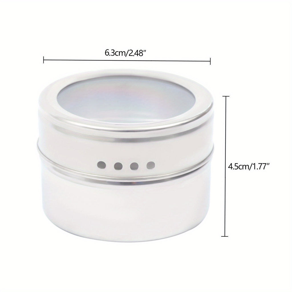 9 piezas de caja de almacenamiento magnética para escritorio de salón, recipiente de acero inoxidable para accesorios de uñas, caja de almacenamiento montada en la pared