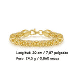 Pulsera de mujer con cuerda de hierba dorada, 925 plata de ley, estilo elegante para las fiestas, regalo perfecto para damas, presentada en una hermosa caja de regalo