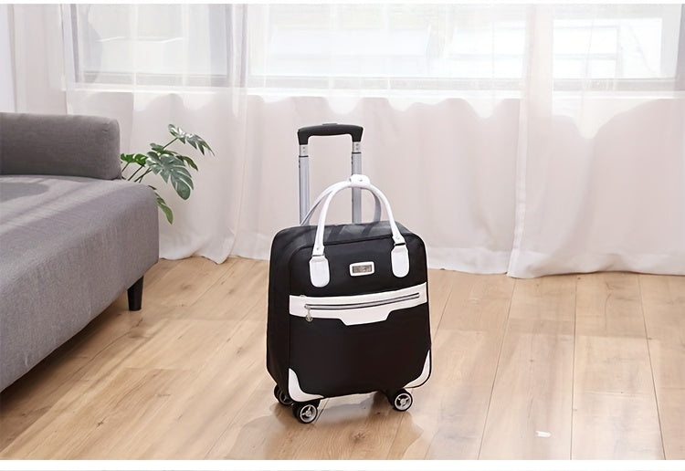 Maleta de Viaje Plegable de Gran Capacidad, Bolso de Viaje para Exteriores, Maleta con Ruedas, Bolso Unisex con 4 Ruedas Univer y Asa Retráctil, Maleta Ligera, Robusta y Duradera