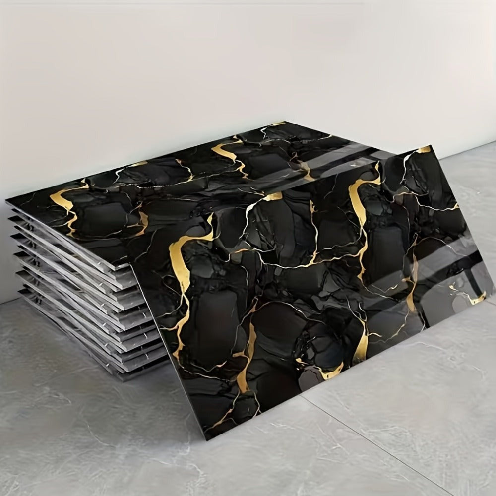 20/40pcs Efecto Mármol 3D Autoadhesivo 60*30cm Decoración de Pared - Vinilos Adhesivos para Cocina y Baño - Fáciles de Limpiar para Navidad y Halloween