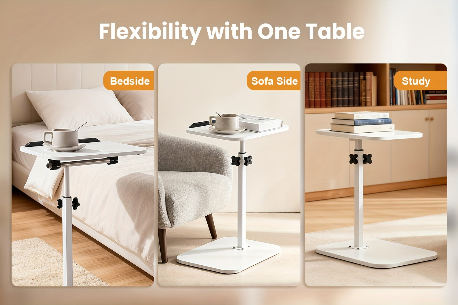Escritorio para teletrabajo y estudio | Metal y Madera y Ajustable
