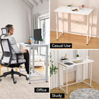 Mesa Escritorio Plegable, Mesa de Oficina Plegable, para Ordenador, Pequeño Mesa Ordenador Plegable Escritorios portátiles para Estudio, Casa Oficina 80x40x75cm