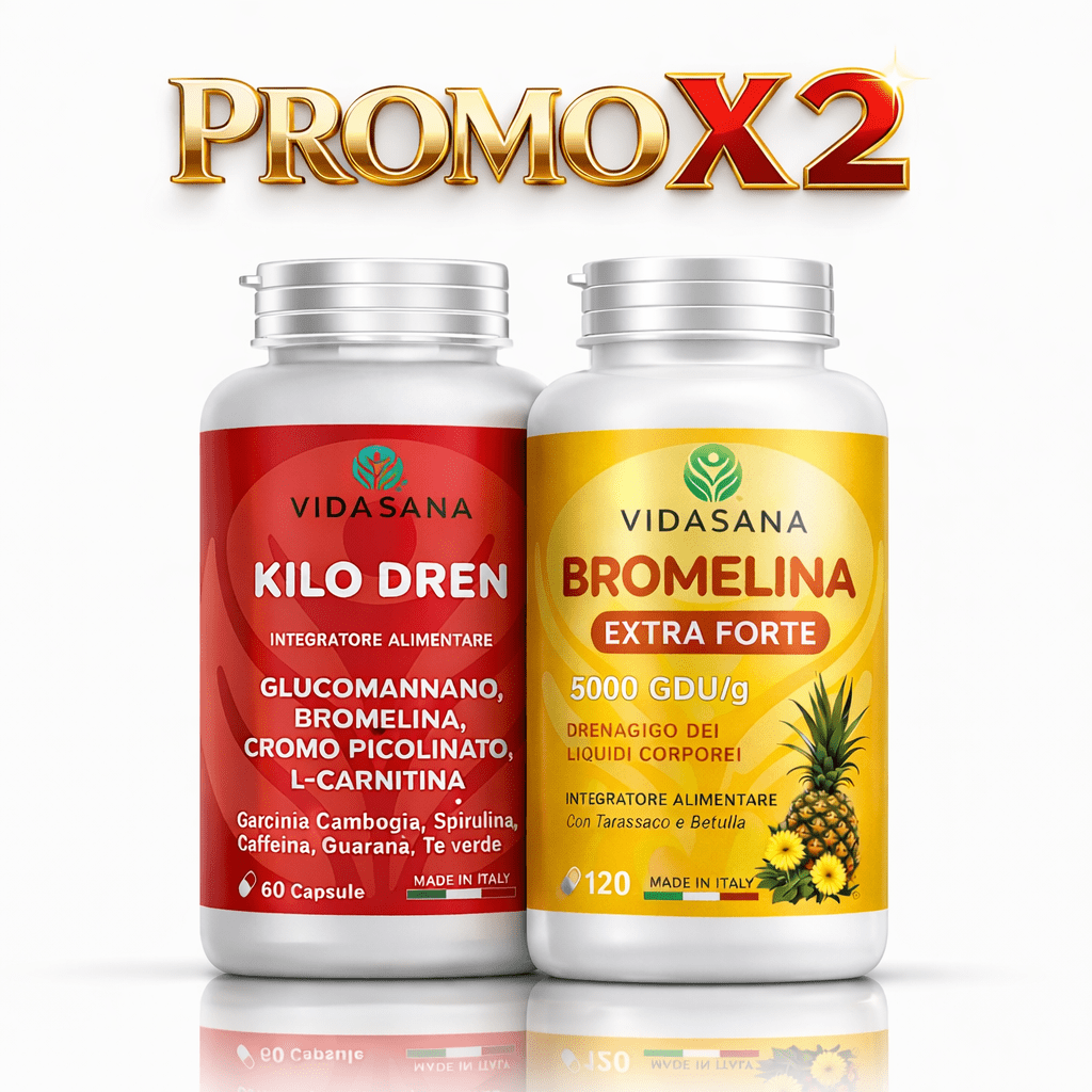 [PROMOCIÓN 2 unidades] 2 Integradores KILODREN + BROMELINA para Mujer y Hombre para tu Forma Perfecta Diaria - Extractos Naturales