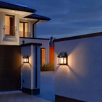 Lámparas solares de pared con sensor de movimiento 8pcs | Calles, patios y áreas exteriores