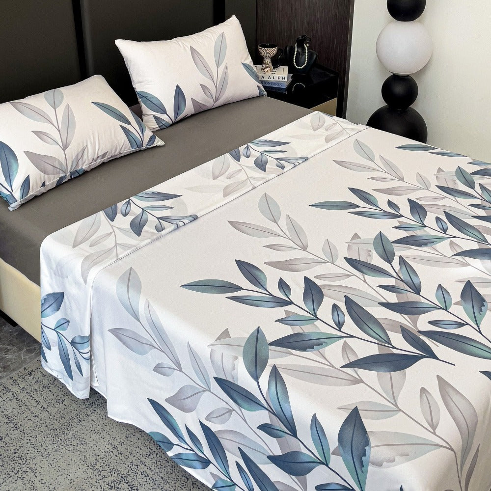 Juego de Sábanas Estampado de 3 o 4 Piezas, Muy Suave, Cómodo y Transpirable, Incluye Sábana Encimera + Sábana Bajera Ajustable + Fundas de Almohada de Sobre