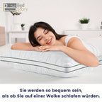 Bedstory 2 piezas 40X80 Cm, Cama cómoda, suave y transpirable de 40X80Cm, Suave y con soporte, Lavable para dormir