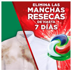 Pack De Ariel All-in-One Detergente Lavadora Líquido en Cápsulas/Pastillas,19+7 ( 26-130) Lavados, Más Poder Extra Quitamanchas, Limpieza Profunda