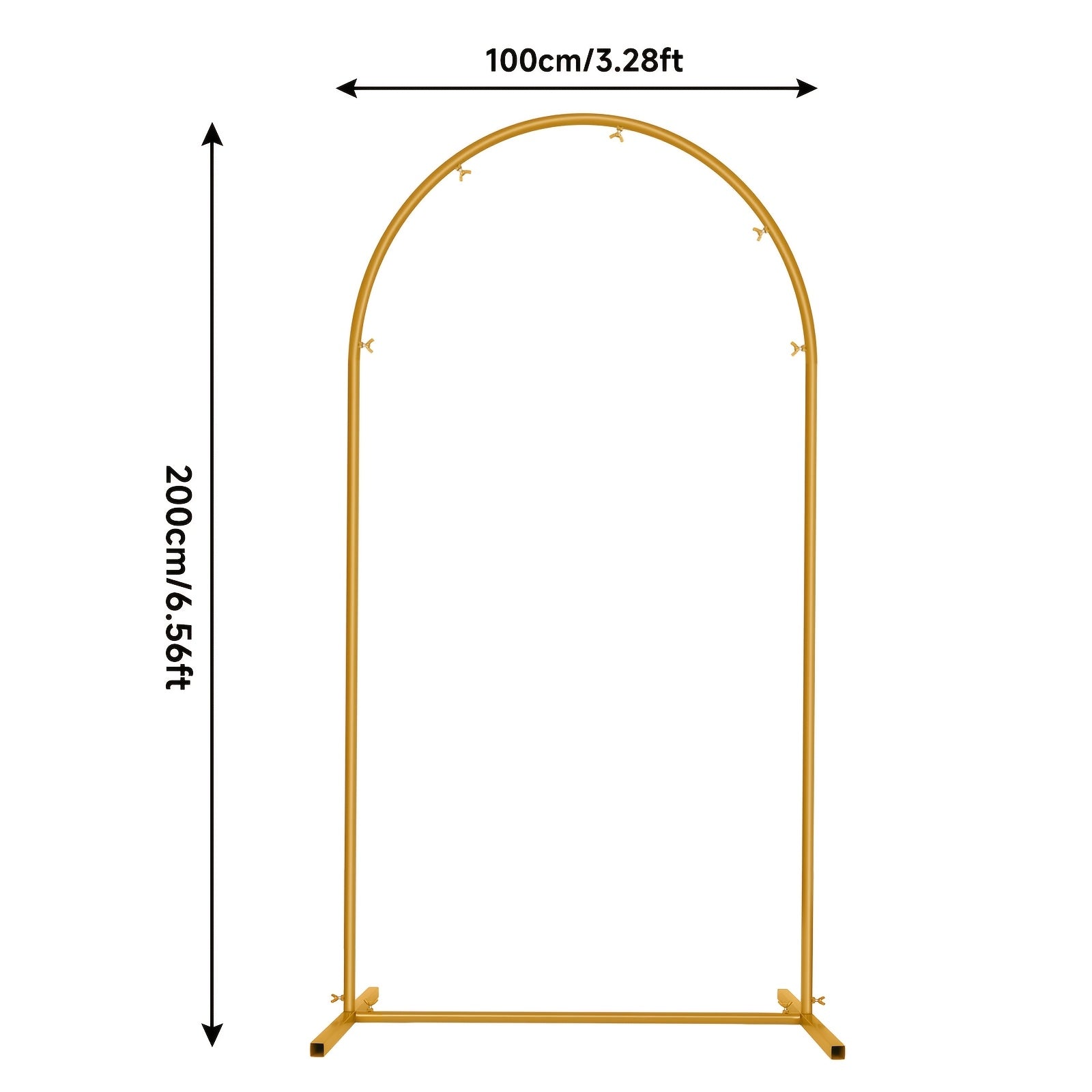 Arco metálico para globos y flores para bodas, cumpleaños y graduaciones