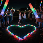 100 Barras Luminosas de Espuma para Recuerdos de Fiesta, 3 Modos de Destello para Barras de Espuma LED, Brillo para Suministros de Fiesta, Perfecto para Decoración del Hogar, Decoración Exterior, Boda para Fiesta, Cumpleaños