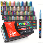 Rotuladores | Set de 240 Marcadores de Líquido Directo, Dibujo a Mano, Pintura Graffiti para Lápices de Pintura Acrílica Artística, Perfecto para