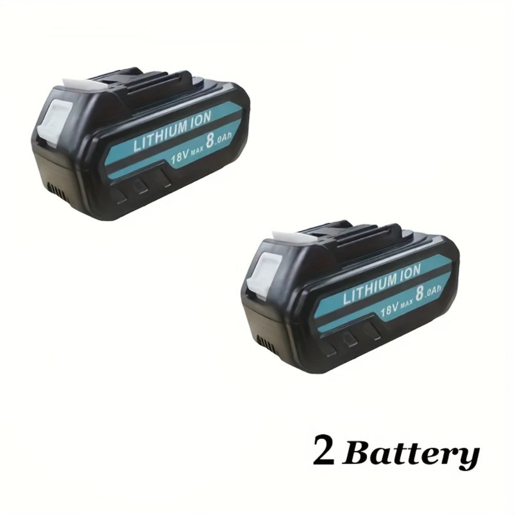 Pack de baterías de 8 Ah con cargador doble | Herramientas compatibles de 14,4 a 18 V