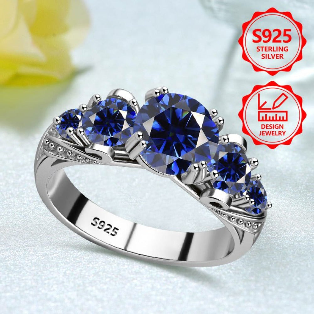 Un hermoso anillo de moda para mujer de plata de ley de pureza 925. Elegante, moderno, exquisito, un anillo de joyería de alta calidad para mujer con una apariencia excelente. Adecuado para viajes de vacaciones, uso diario. Es un regalo conmemorativo idea