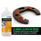 EQM - ECO-804 - Eliminador de Óxido Profesional - Remueve el óxido Completamente - Recupera el Color Original del Metal - Efecto inmediato
