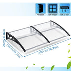 Toldo inclinado, toldo de toldo, soporte de toldo para escaparate, para puerta de entrada, protección contra la intemperie, cubierta para la lluvia, toldo para puerta de entrada, diseño de toldo curvo, toldo para puerta, toldo para jardín, balcones, venta