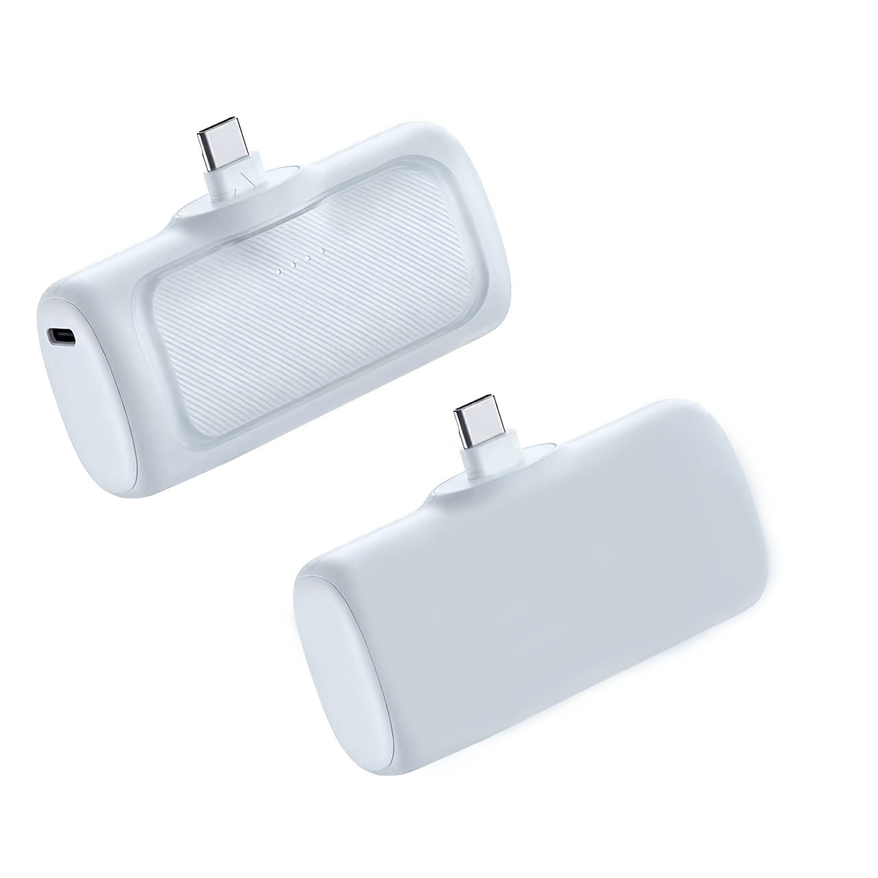 Batería Externa Portátil de Carga Rápida de 22.5W, Mini Cargador Portátil de 5000Mah, Batería Externa USB-C, USB Tipo-C, Fuente de Alimentación de Modo Dual, Batería Recargable de Polímero de Litio, Adecuada para Iphone 16/15 Series y Dispositivos Android