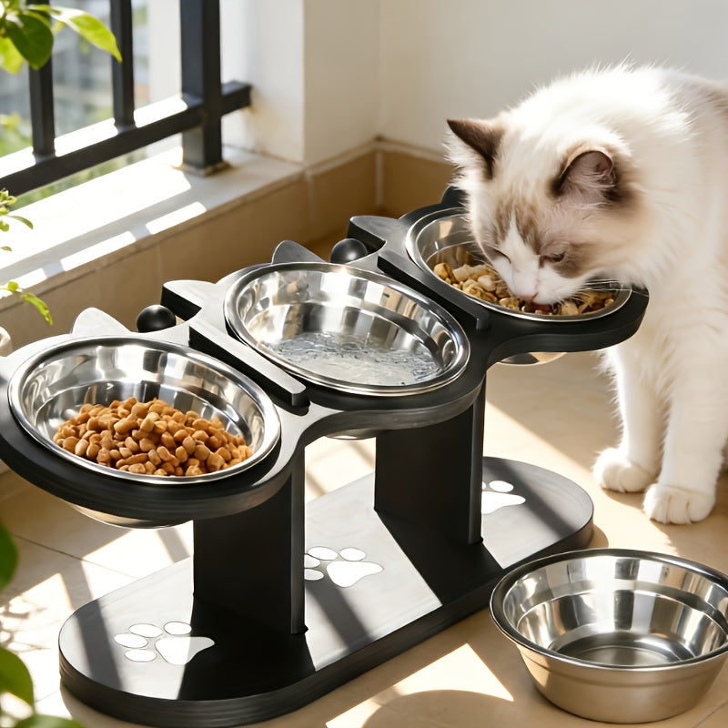Comedero para mascotas ajustable | Alimentación diaria en casa