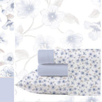 Juego de Sábanas Estampadas Para Cama 90,Cama 105,Cama 135,Cama 150 ,Juego de Cama Confortable de Tacto Suave 3Piezas(1Funda de Almohada 1Sábana Encimera 1Bajera Ajustable)