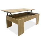 Mesa de Centro Elevable Nyana Home Mesa Multifuncional con Almacenaje Oculto Estructura Robusta y Estable Desplegable con Doble Altura