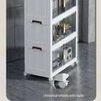 Armario plegable de almacenamiento con ruedas 88 cm plegable | Oficina, cocina y dormitorio