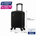 Ryanair, Aerolínea Bajita, Regulaciones de la UE 40X30X20Cm Mini Maleta Fresca y Sencilla, con Ruedas Desmontables, Pasador Telescópico, Ruedas Giratorias de 360 Grados de Spring Airlines, Cerradura de Combinación, Maleta de Embarkación, Esencial para Via