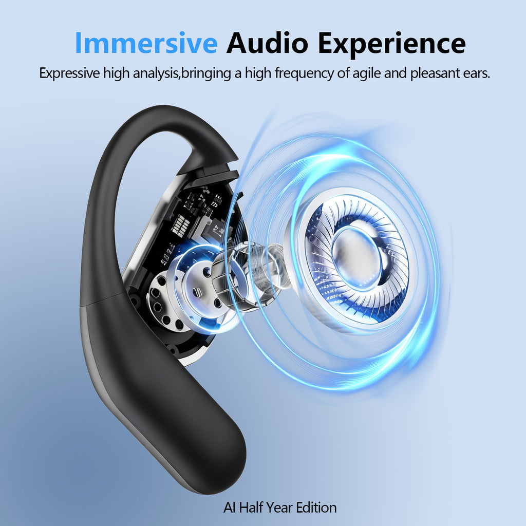 Auriculares Bluetooth | Auriculares de Traducción en Tiempo Real, Traductor de IA para 144 Idiomas, Auriculares Inalámbricos con Reducción de