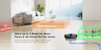Lubluelu SL60 Plus+ Robot Aspirador con Autovaciado, Manos Libres hasta 60 Días, Robot Aspirador y Trapeador Combo de Súper Succión de 6500Pa, Navegación Láser LDS9.0, Mapeo Multicapa, Robot Aspirador 3 en 1 Autocargable para el Hogar, Pelo de Mascotas, P