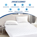 Protector Colchón 150 Impermeable 150 x 200 Transpirable y Ajustable | Protector de Colchón 150 x 200 cm contra Líquidos y Manchas | Cubre Colchón 150 x 200 Impermeable