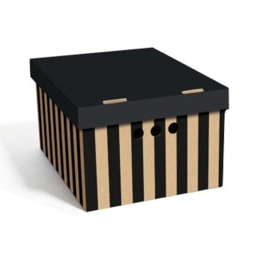Caja de almacenamiento decorativa de cartón, 1 pieza, con estampado, para ropa, artículos pequeños, documentos, ideal para hogar, oficina o armario, dimensiones: 35x26.3x18.6 cm