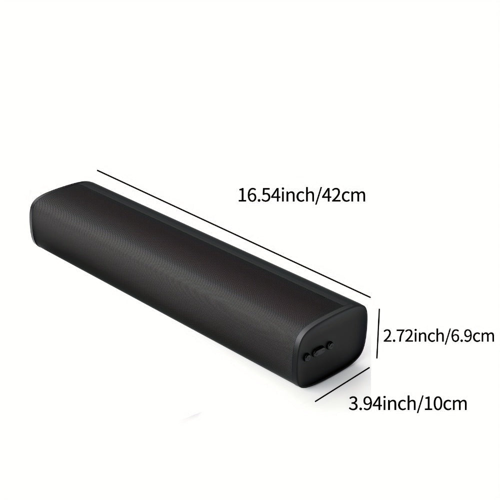 Barra de sonido con subwoofer, barra de sonido para Smart TV, minibarras de sonido con conexión ARC/óptica/AUX/inalámbrica, sistema de sonido envolvente para TV/PC/juegos/proyectores con control remoto por infrarrojos