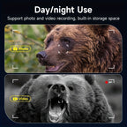 Binoculares de visión nocturna | Binoculares de visión nocturna digital 4K - Pantalla grande de 3.0, Telescopio de caza tipo gafas, con brújula y