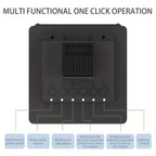 Sistema de megafonía portátil Active Powered Column Line Array, altavoz sin varillas con subwoofer, sistema de sonido de altavoz TWS, altavoz de audio sin varillas tipo división con mezclador de 3 canales, altavoces inalámbricos potentes y ruidosos, luces