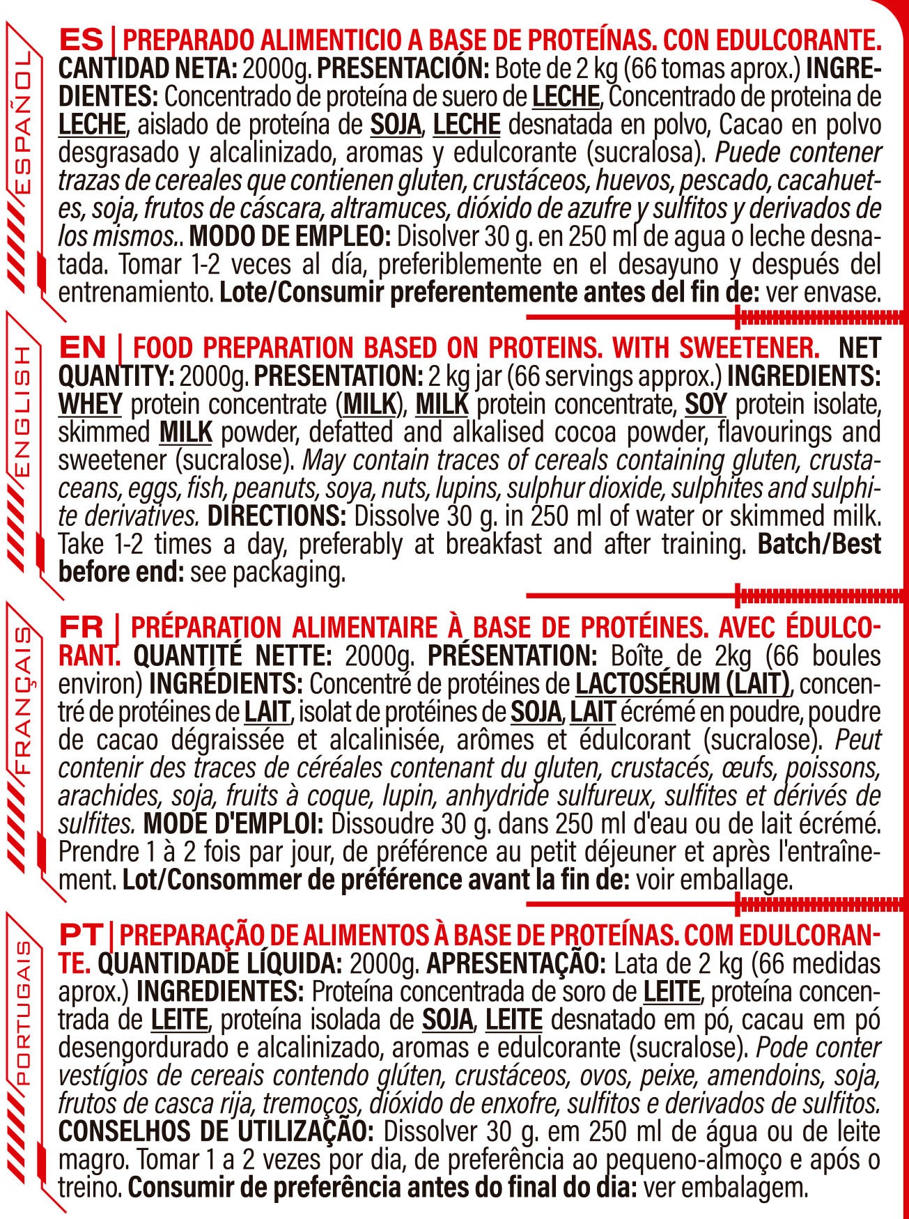 King Nutrition Whey 2kg Proteína de suero