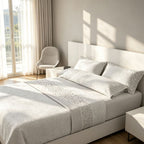 Juego de ropa de cama (Sábana ajustable, Cubrecama, Funda de almohada) | Juego de sábanas estampadas de 3 piezas | Primavera/Verano | Múltiples estilos | Tejido suave | 180cm - Múltiples tamaños disponibles