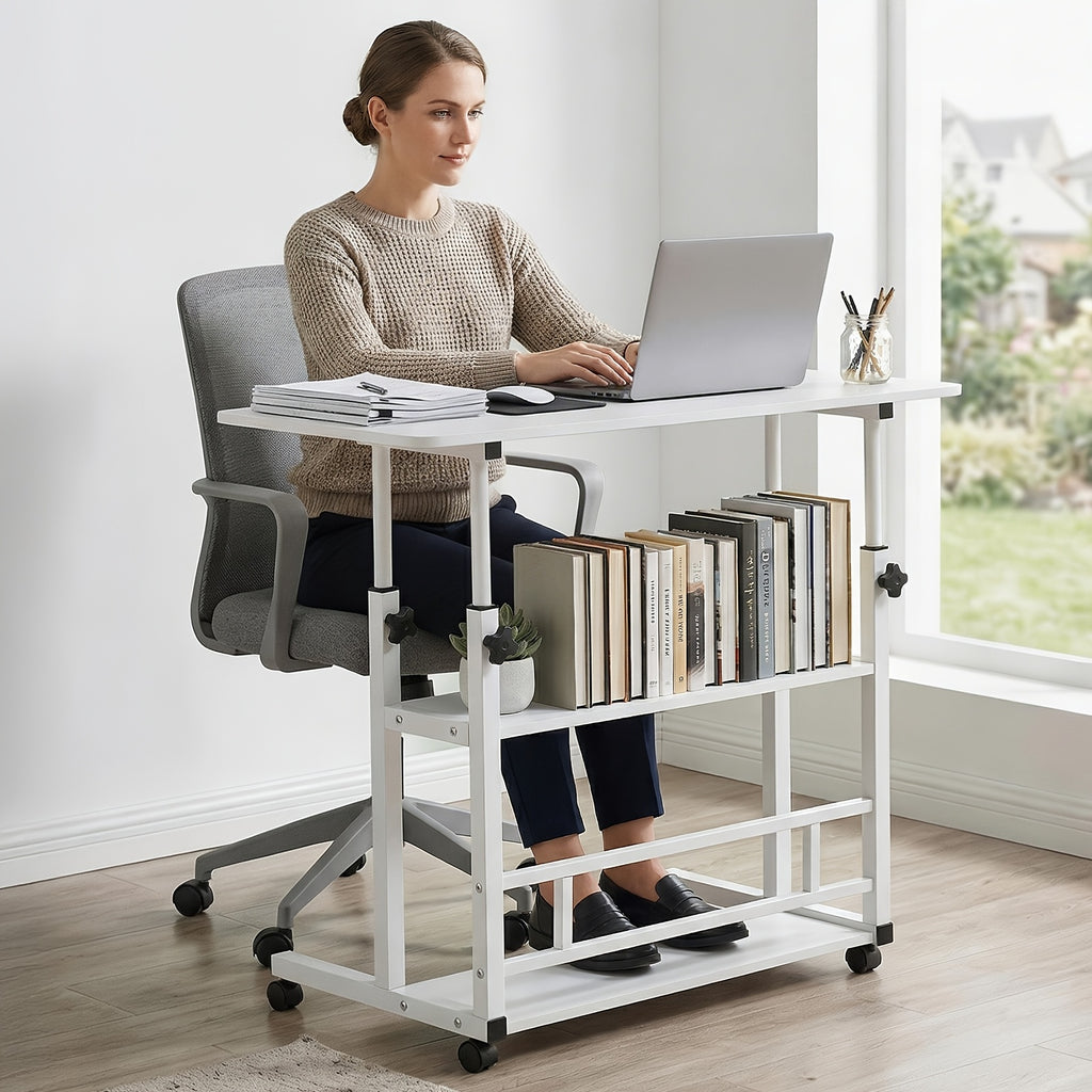 Escritorio para teletrabajo y estudio | 80 cm y ajustable
