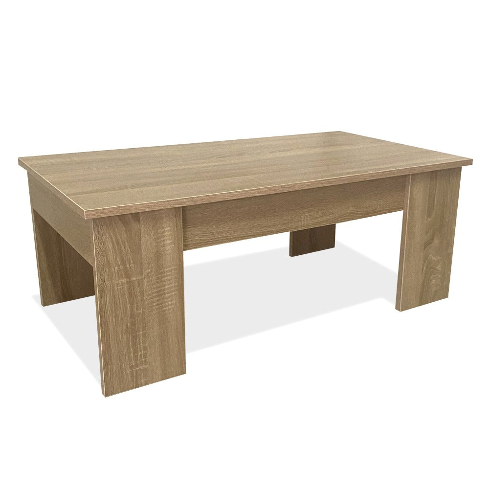 Mesa de Centro Elevable Nyana Home Mesa Multifuncional con Almacenaje Oculto Estructura Robusta y Estable Desplegable con Doble Altura