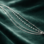 Pulsera de Plata 925 para Mujeres, Pulsera de Amistad Ajustable, Multicapa - Joyería Creativa para Mujeres, Regalo para San Valentín, Cumpleaños, Navidad