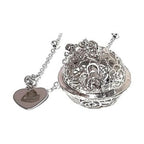 Collar de Acero para Mujer con Colgante de Ángel en Color Plata