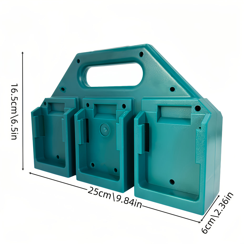 Estuche para baterías de herramientas Makita para banco de trabajo garaje y transporte | diseño funcional