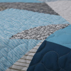 Edredón Ligero Estampado de Verano, Colcha Pinsonic de Microfibra Reversible Bouti, Cubrecama Moderno con Patrón en Relieve Transpirable para Todas las Estaciones, Decoración de Dormitorio para Primavera y Verano (Sin Fundas de Almohada) para Todas las Ta