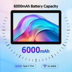 Tabletas Android | Tablet de 10 pulgadas, Tablet Android, Tablet 2 en 1 con Teclado, Funda, Lápiz Óptico, 64GB ROM, 3GB RAM Expansión de 1TB