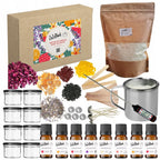 Kit para Hacer Velas de Soja para Niños – Set de Regalo para Fiestas con 8 Velas de Cera de Soja ZoZoBlask con Mechas de Algodón, Tintes de Madera, Fundidor, Aceites Esenciales y Tarros para Velas