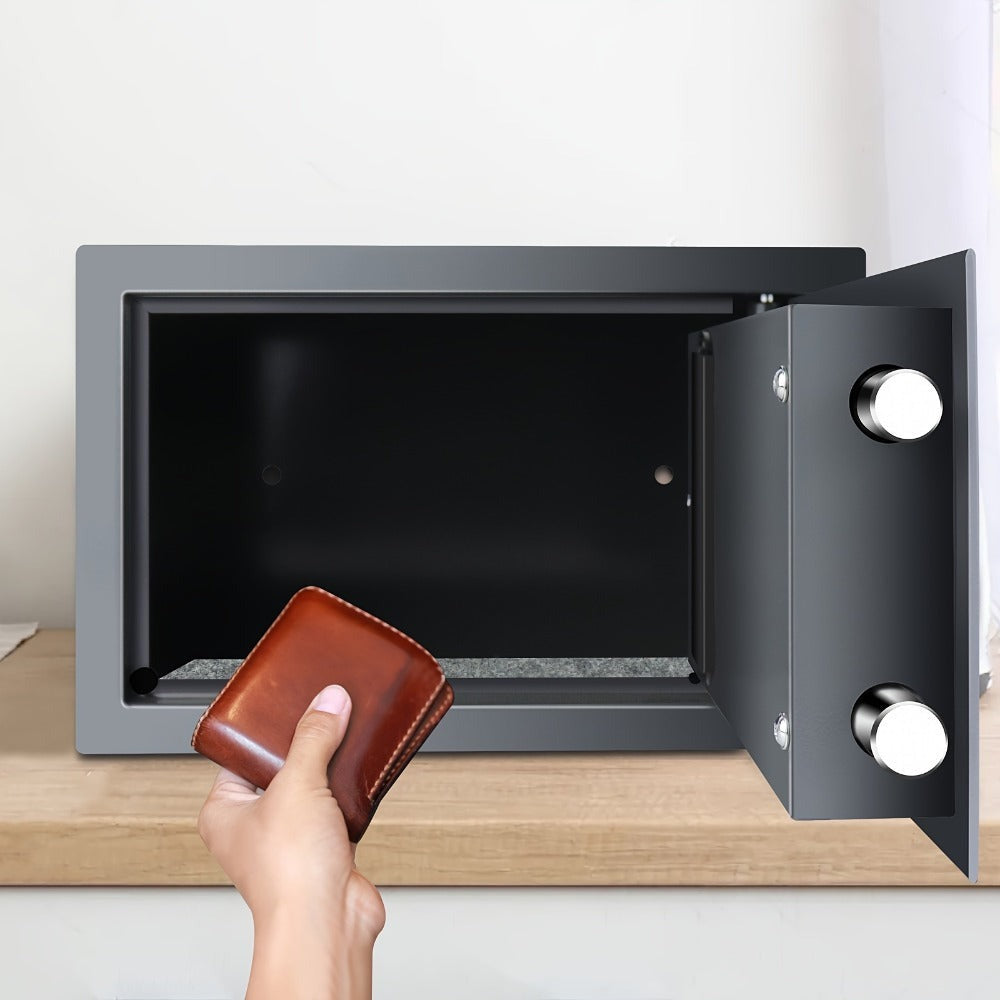 Caja Fuerte de Seguridad para Ropa y Objetos de Valor, Caja Fuerte Digital con 2 Llaves para Negocios, Dinero, Joyas y Objetos de Valor, Ideal como Regalo de Halloween o Navidad